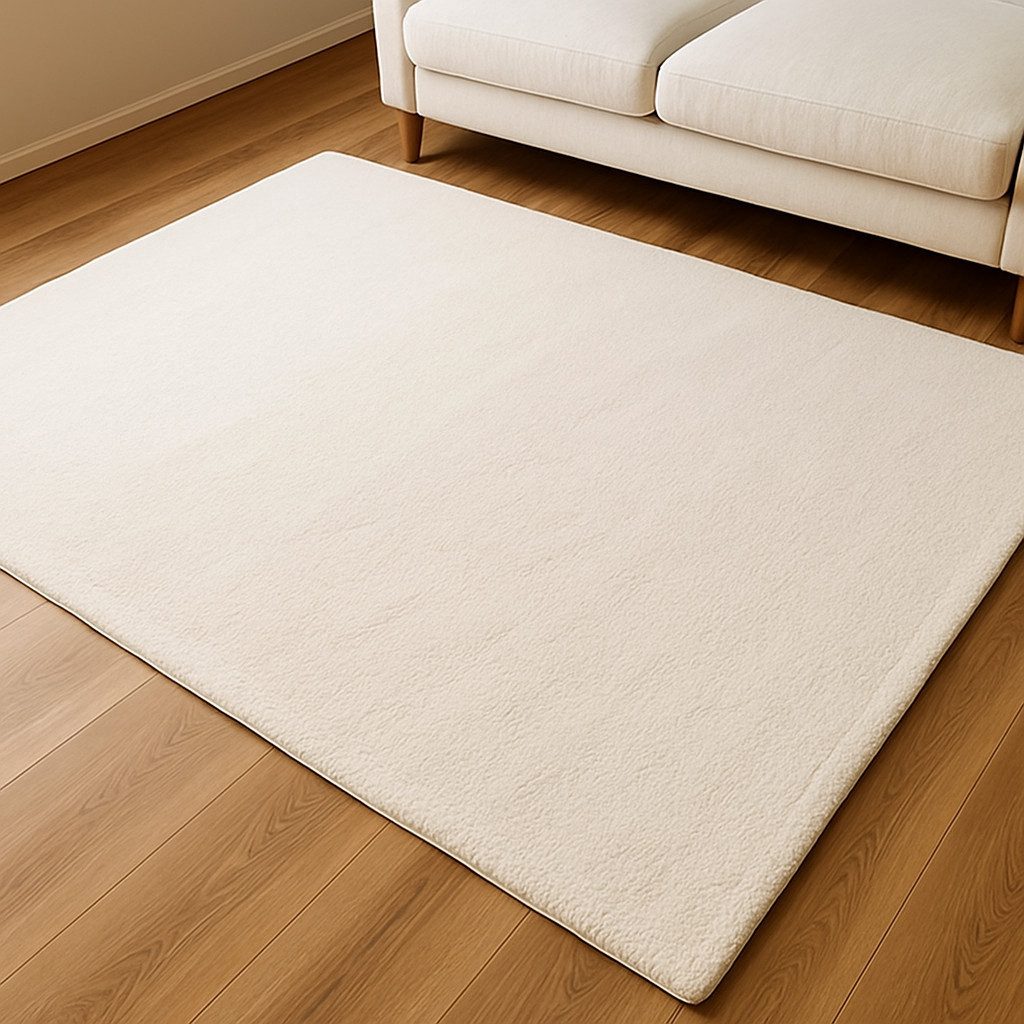 TaCa Home Teppich Supersoft Kurzflor-Teppich Uni, rechteckig, Höhe: 14 mm, waschbar