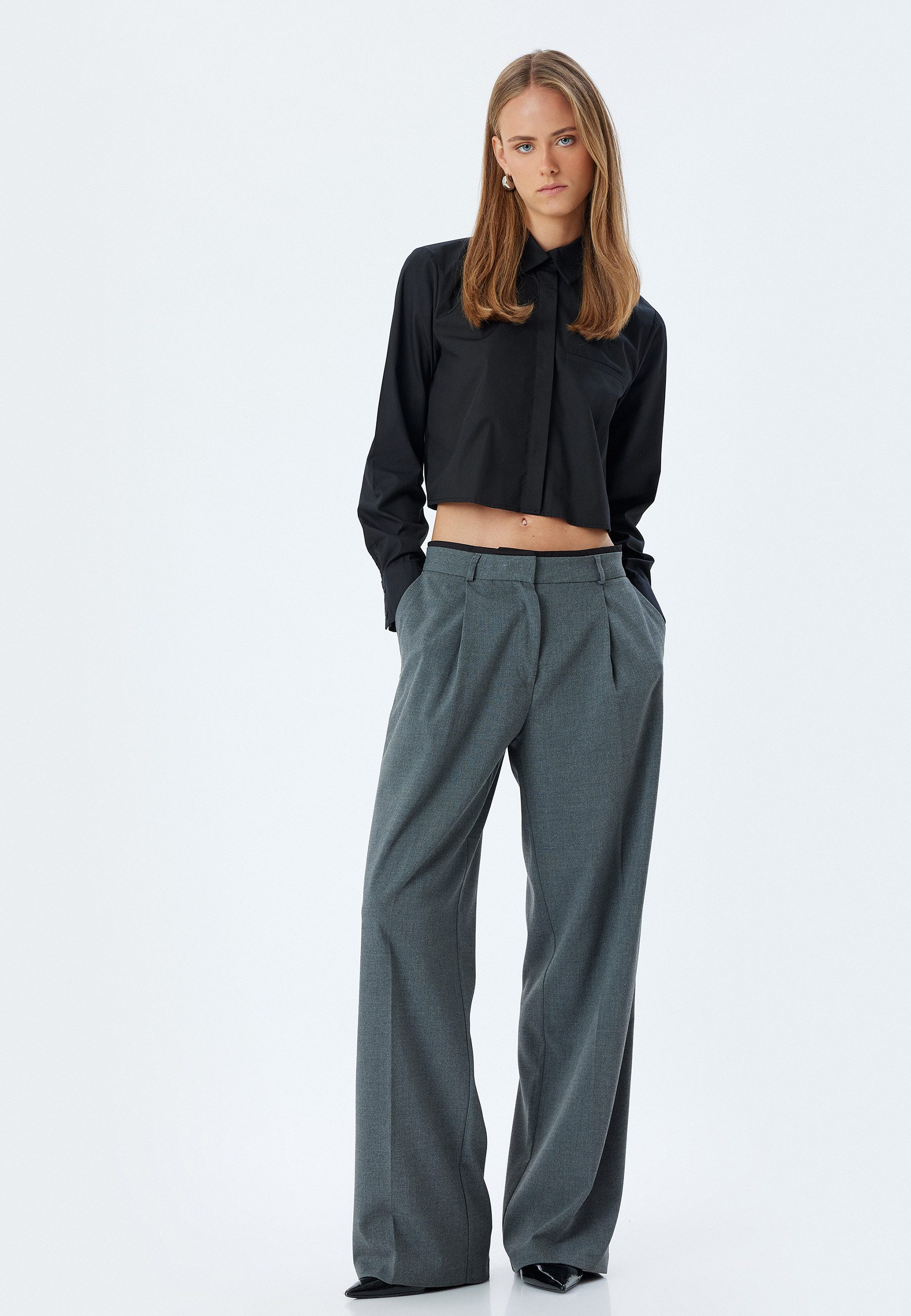 Koton Palazzohose Normale Leibhöhe Wide Leg günstig online kaufen