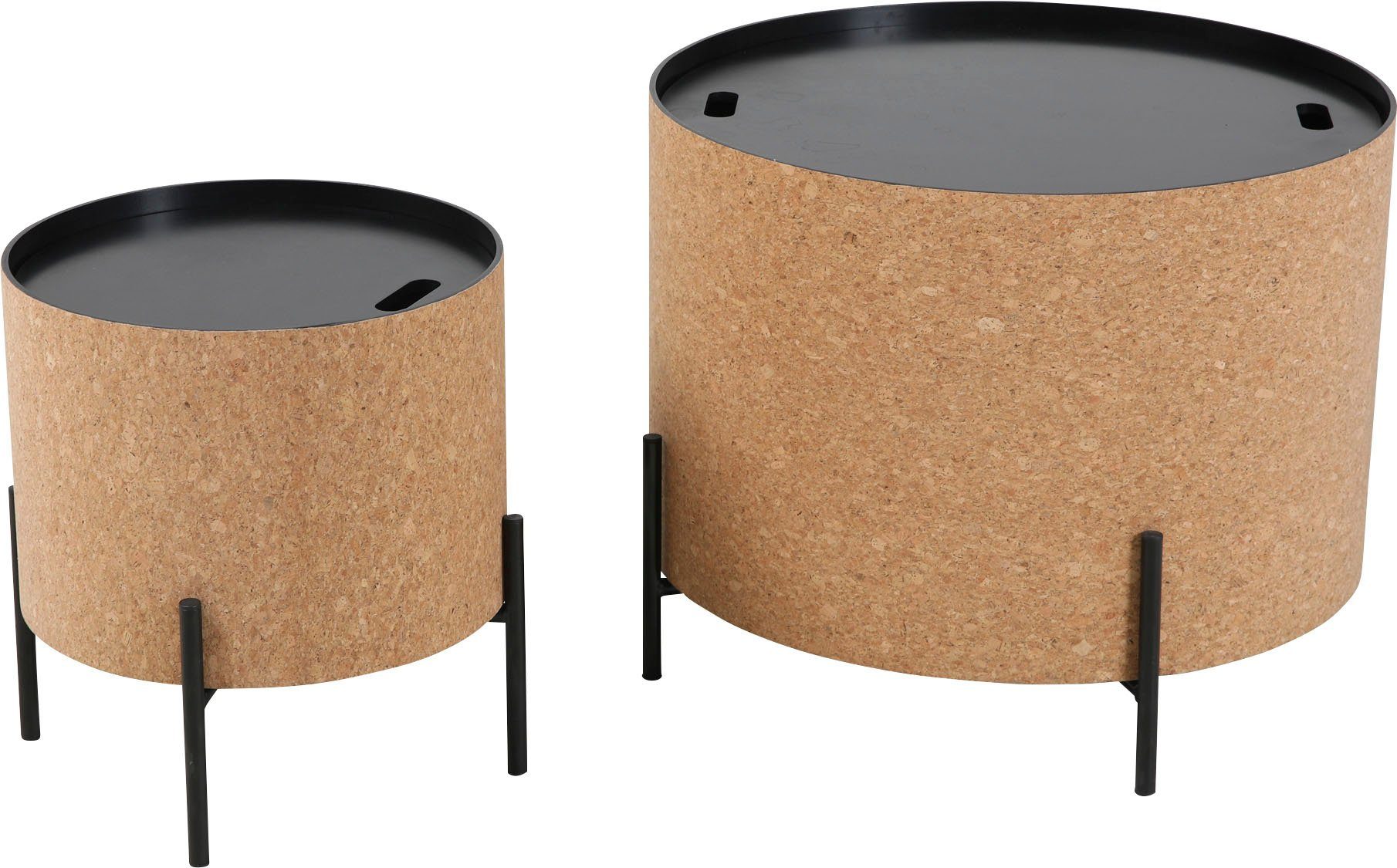 MÖBILIA Couchtisch (Set, 2-St), mit Stauraum im Inneren