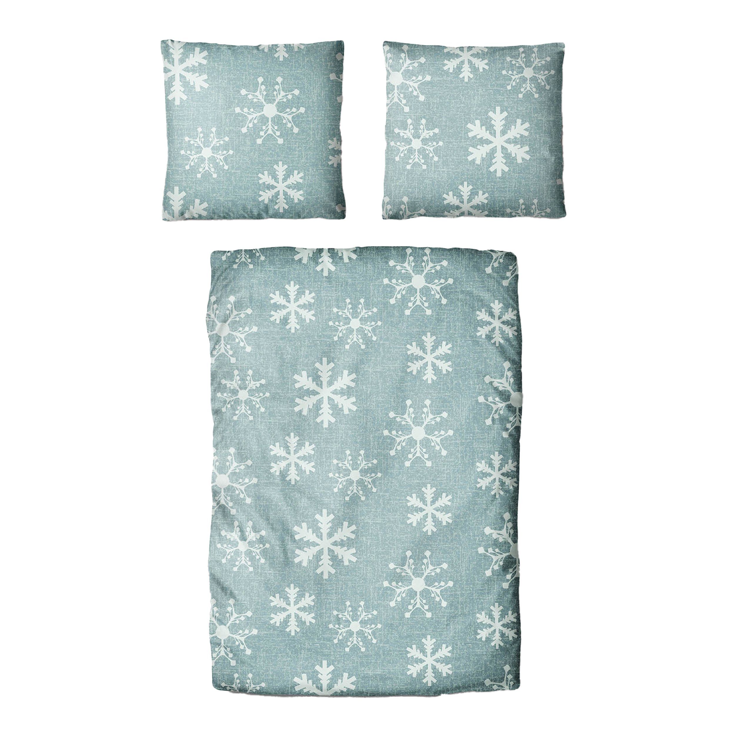 Traumschloss Bettwäsche Classic Microfaser, Flanell, 2 teilig, Schneeflocke günstig online kaufen