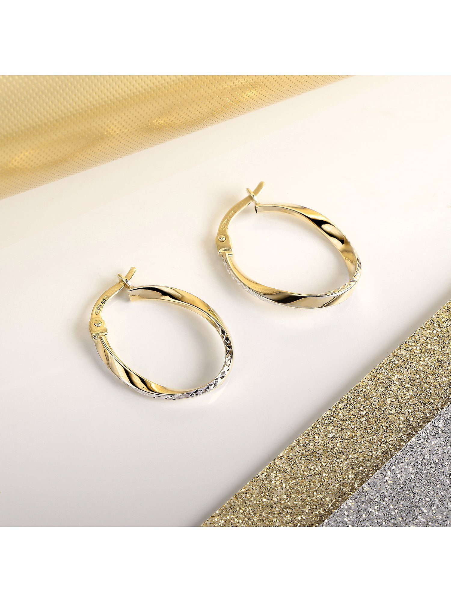 CHRIST Paar Creolen CHRIST Damen-Creolen 585er Gelbgold (Paar)