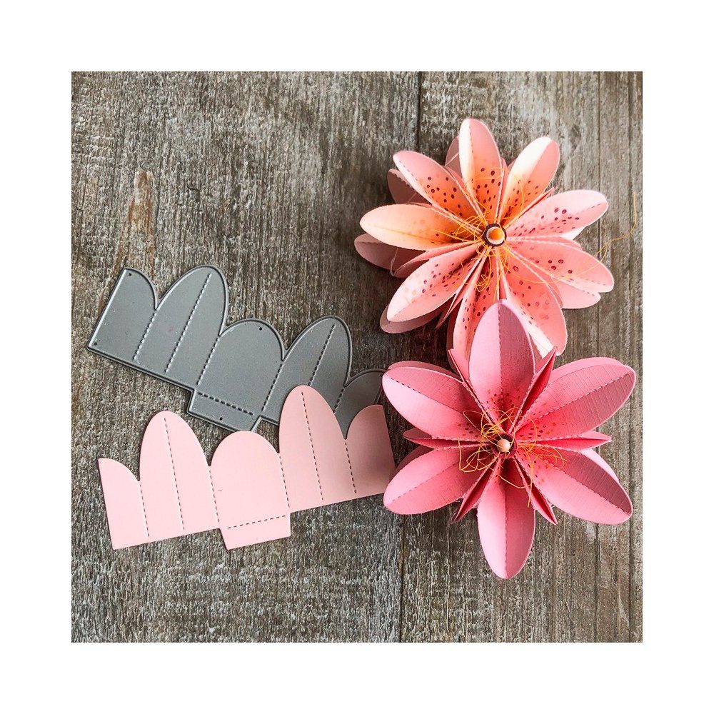 FarbTon Papier Motivschablone Faltblume, M