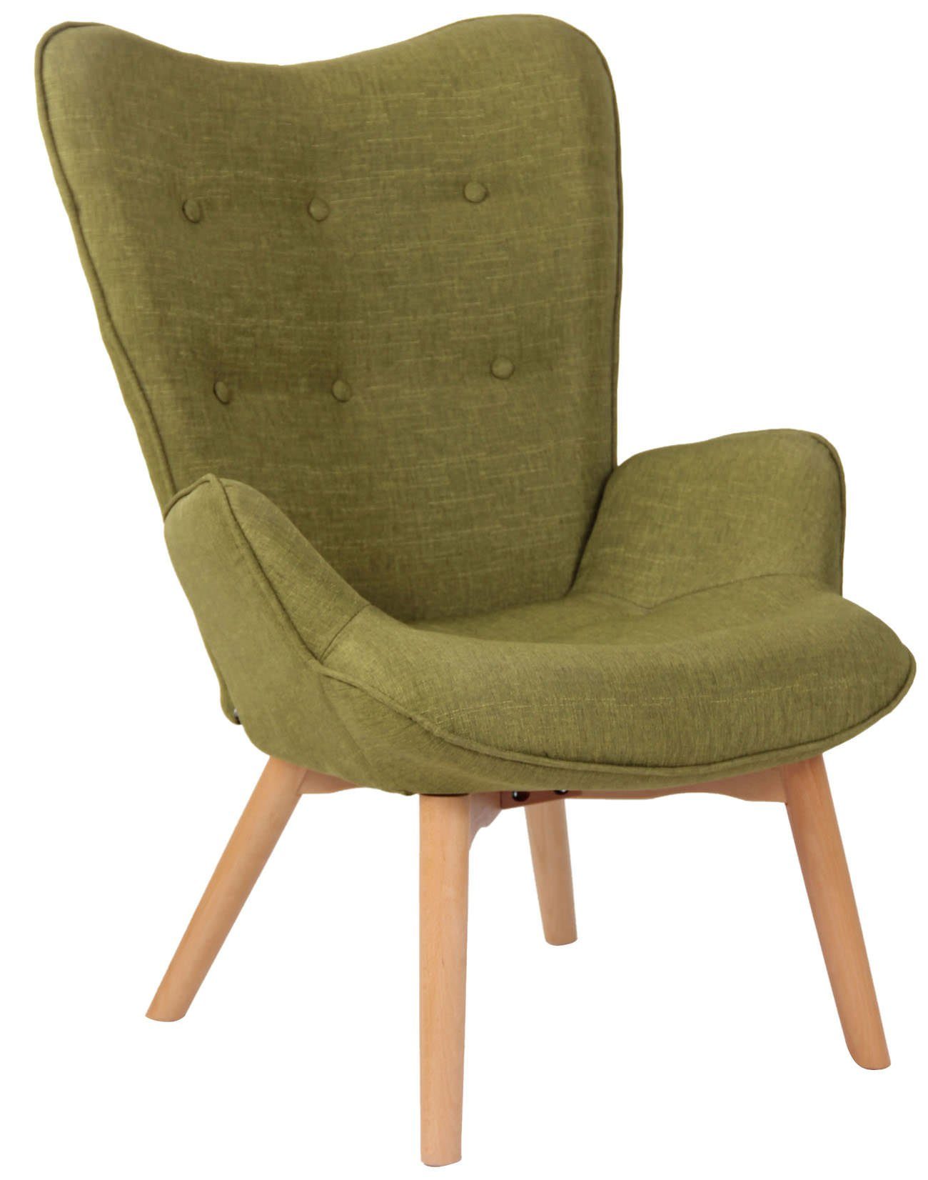 CLP Loungesessel Durham Stoff, mit Buchenholz günstig online kaufen