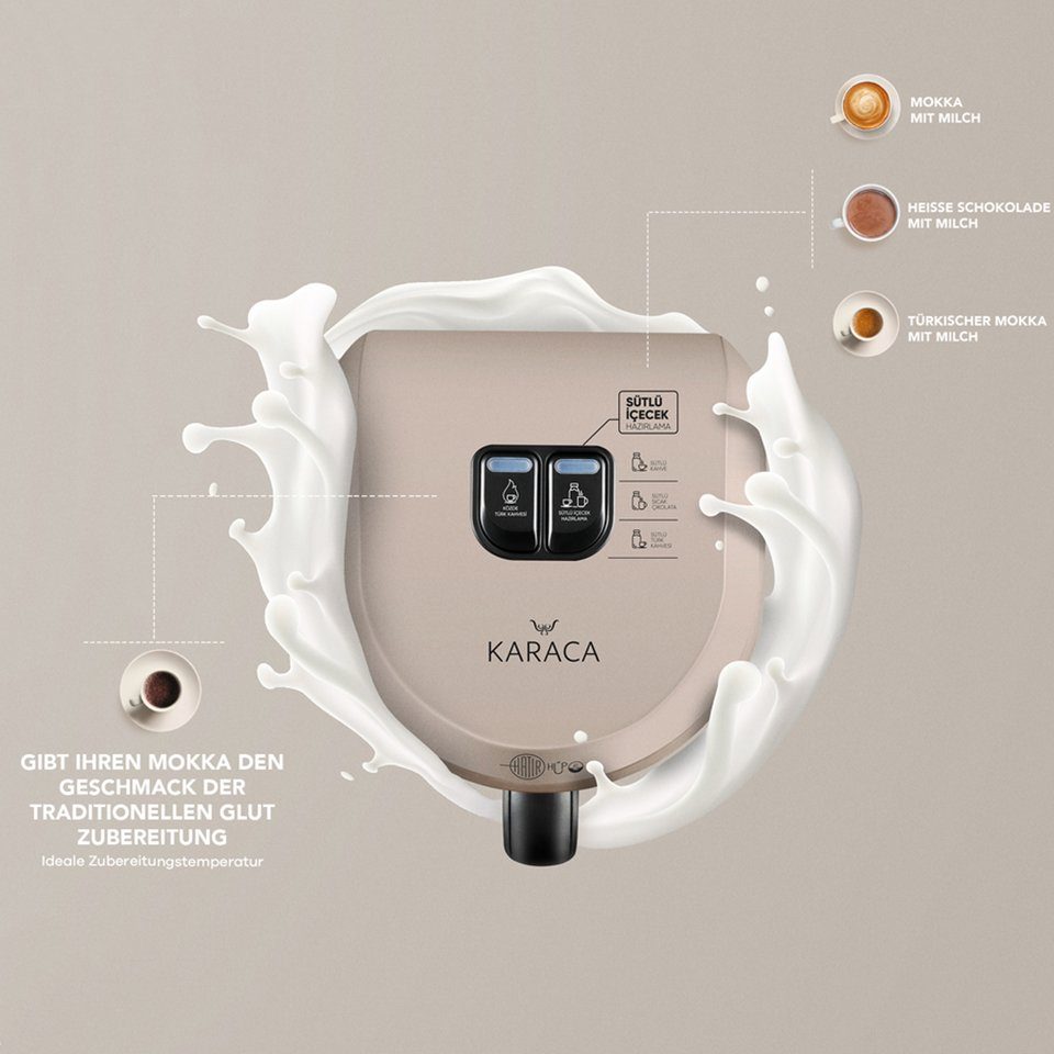 Hüps Karaca Beige Mokkamaschine Karaca Hatir mit Mokka Mokkamaschine Milch Kaffeemaschinen türkischen für