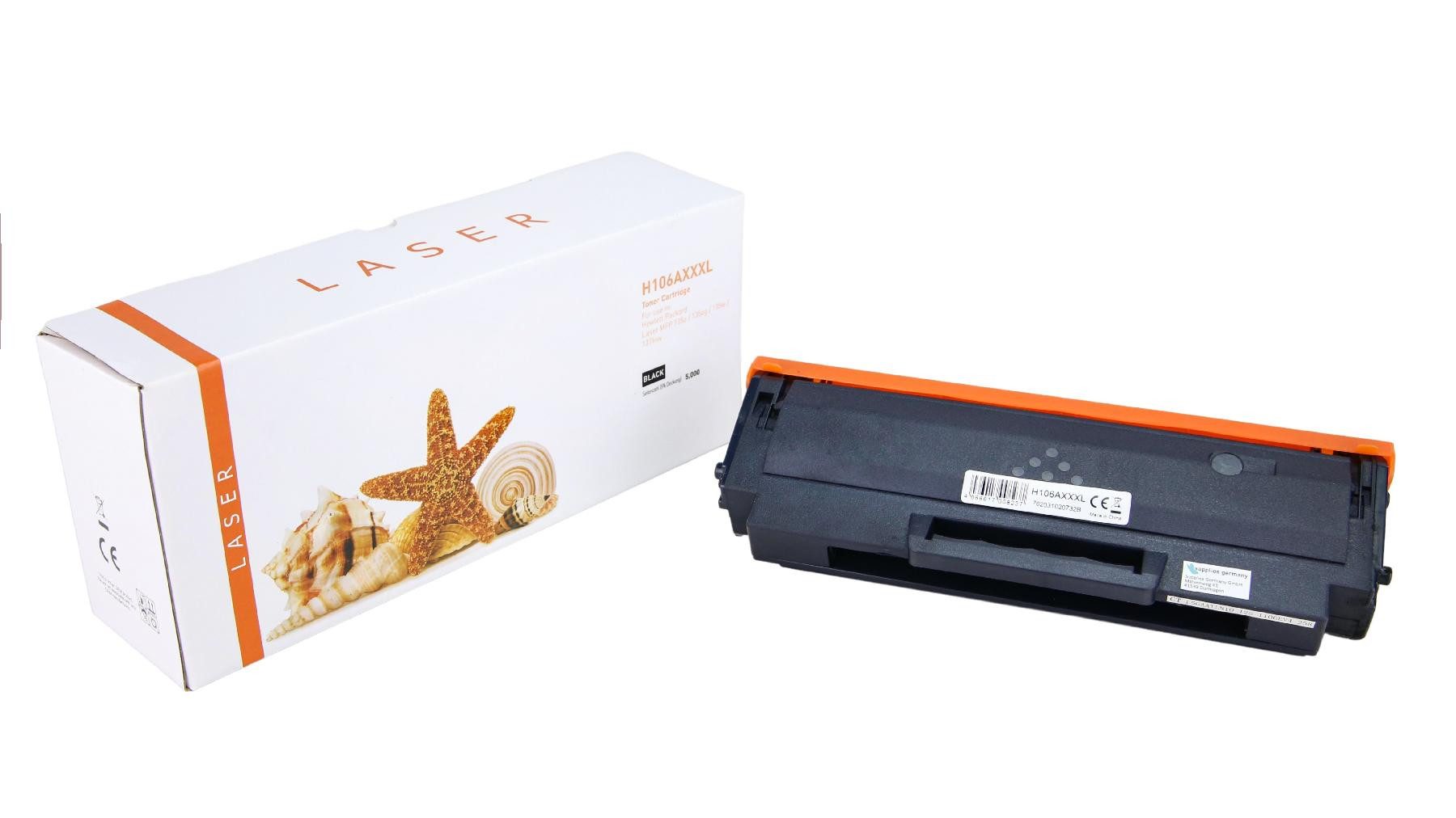 Supplies Germany Tonerkartusche 106A / W1106A, (1-St), Tonerkartusche schwarz 5000 Seiten