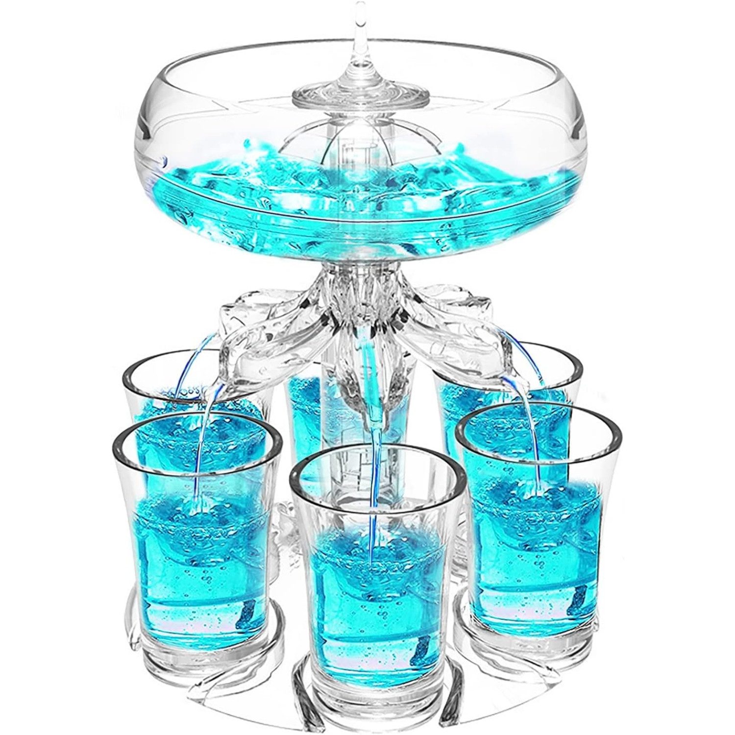Cocktail-Set Schnapsspender mit 6 Gläsern 4cl Party Zubehör für Cocktails