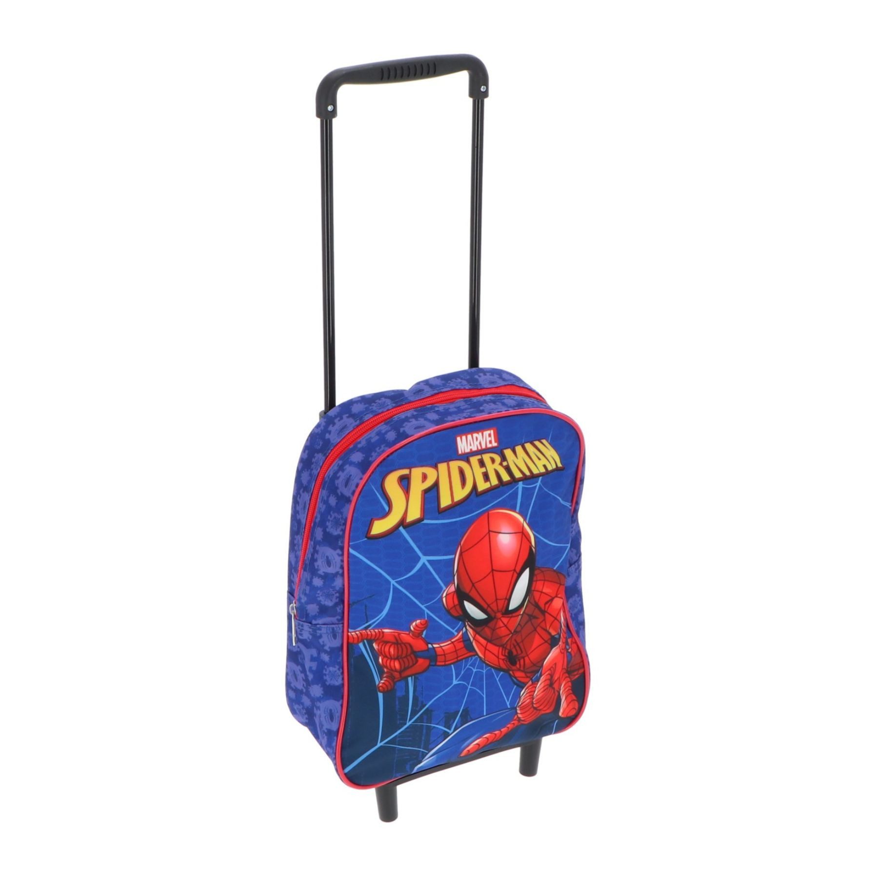 Spiderman Handgepäck-Trolley Trolley-Rucksack Coole Tasche für Schule und Reisen mit Rollen