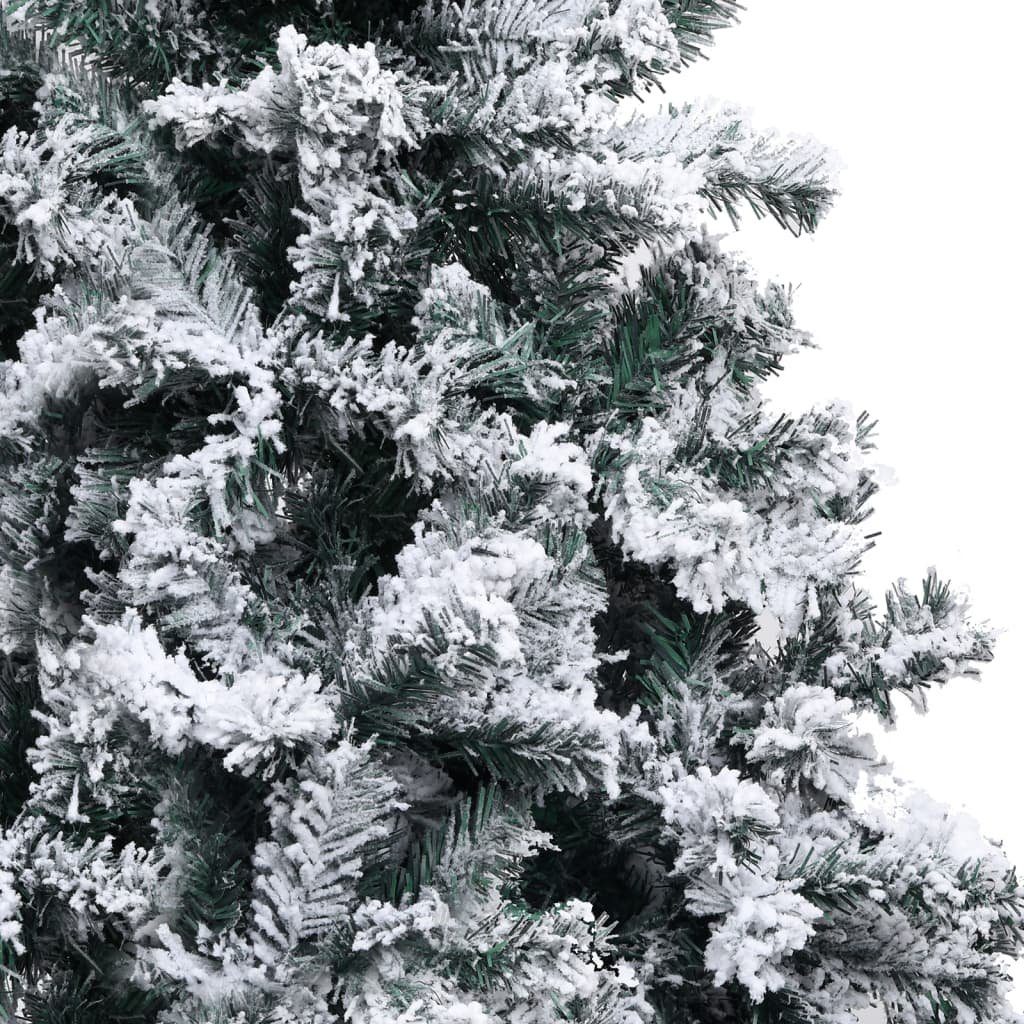 furnicato Künstlicher Weihnachtsbaum mit 120 Schnee Grün cm PVC