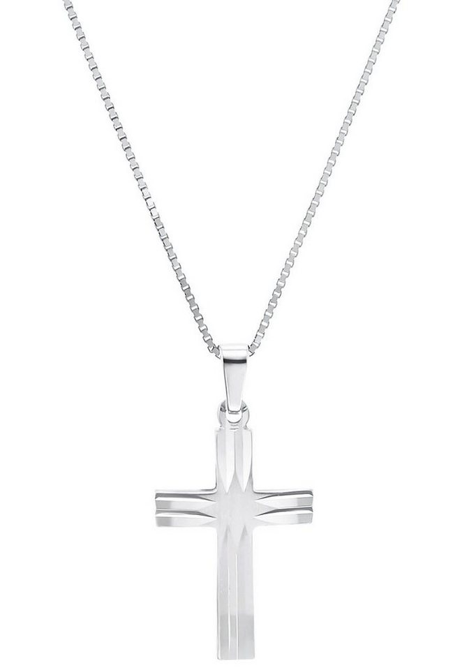 Amor Kette mit Anhänger Silver Cross, 9070459, Made in Germany