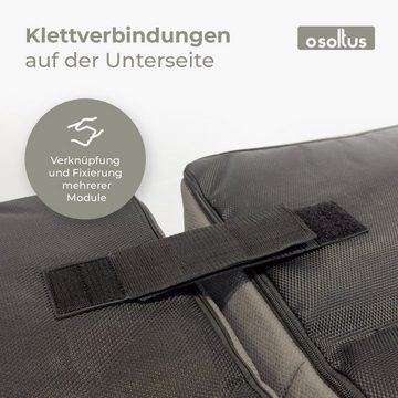 osoltus Gartenlounge-Set osoltus Premium Modular Lounge Sitzelement Axroma Olefin charcoal
