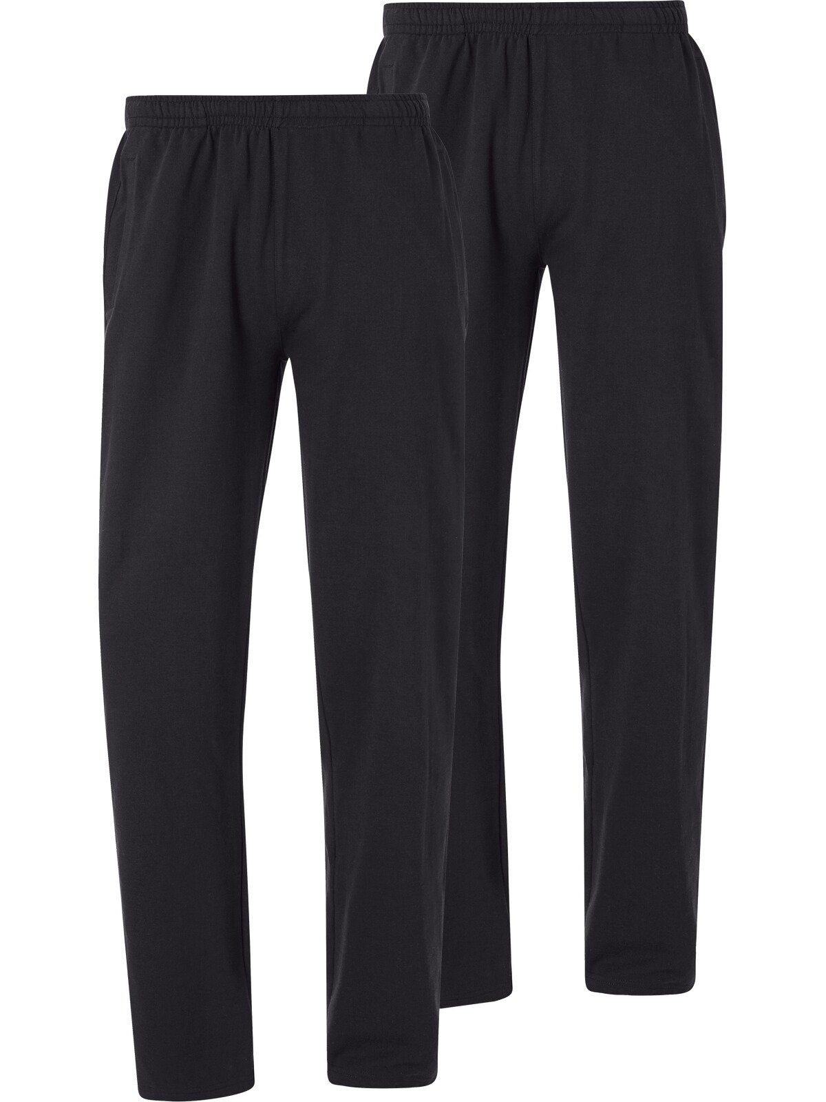 Jan Vanderstorm Taschen Jogginghose (2er-Pack) seitliche NARVE schwarz