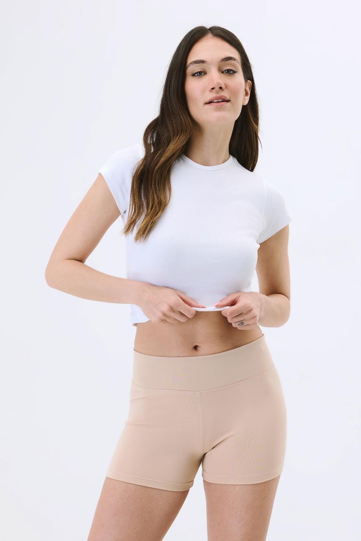 Leggings Aktive High-Waist Damen Shorts