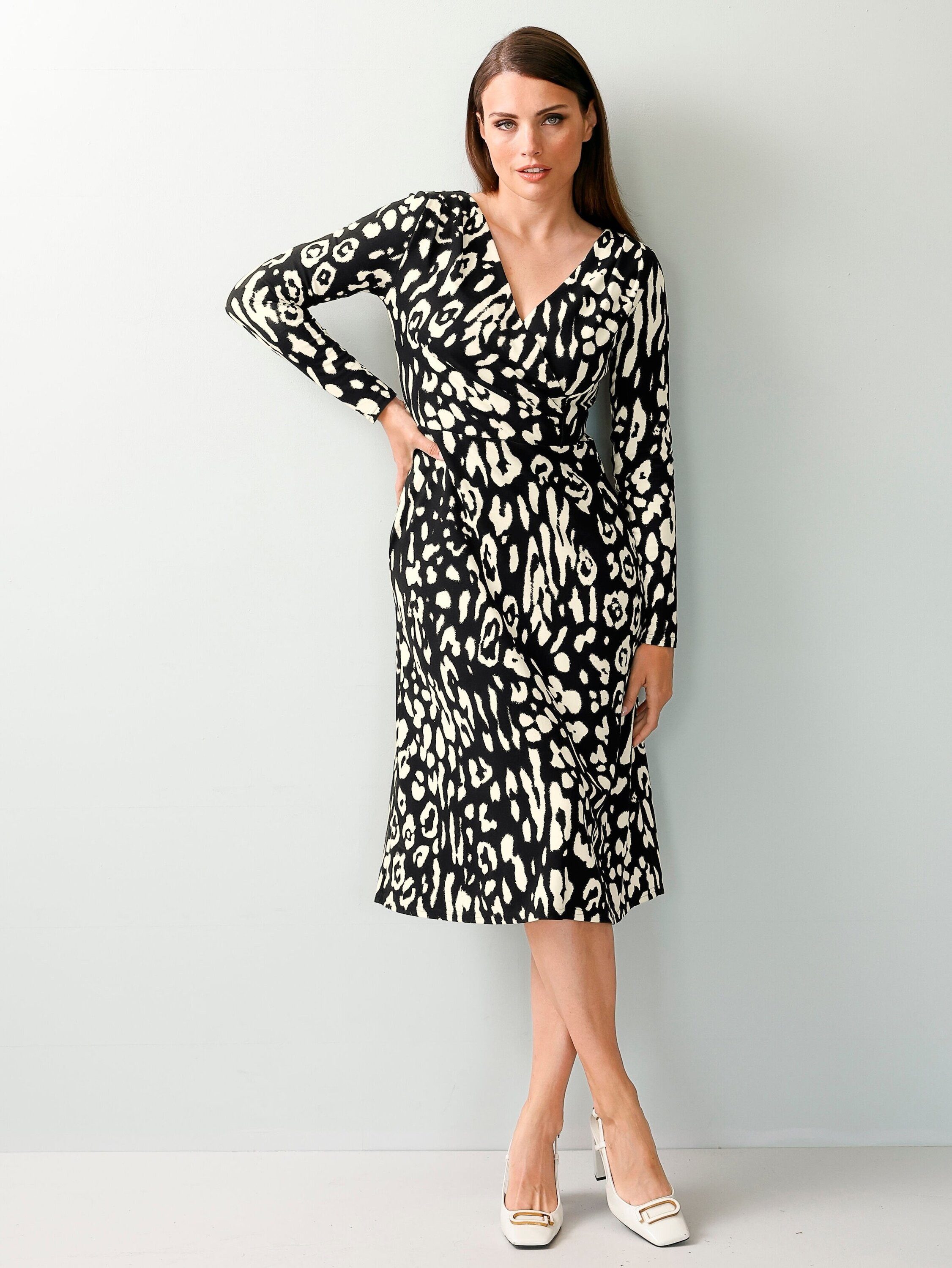 Alba Moda Jerseykleid Kleid in Animaldessin