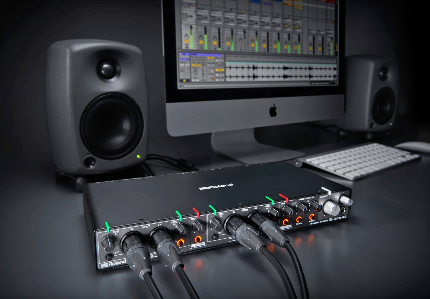 Roland Audio Roland Rubix44 USB Audio-Interface mit Kopfhörer Digitales Aufnahmegerät