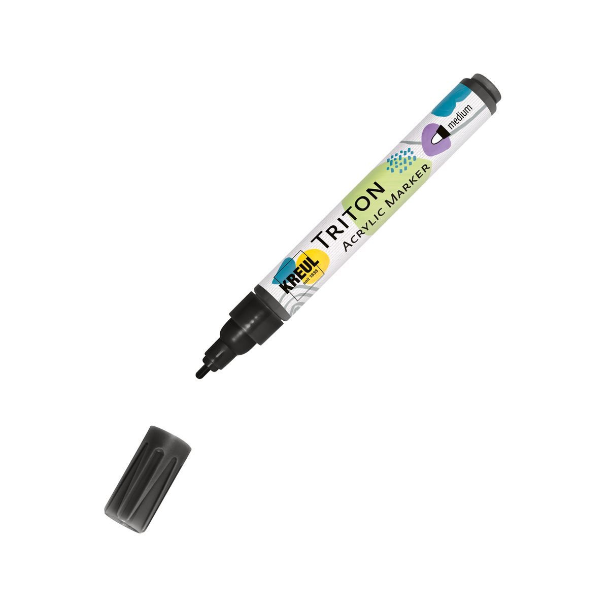 Marker KREUL Acrylmarker TRITON medium 1-2mm schwarz