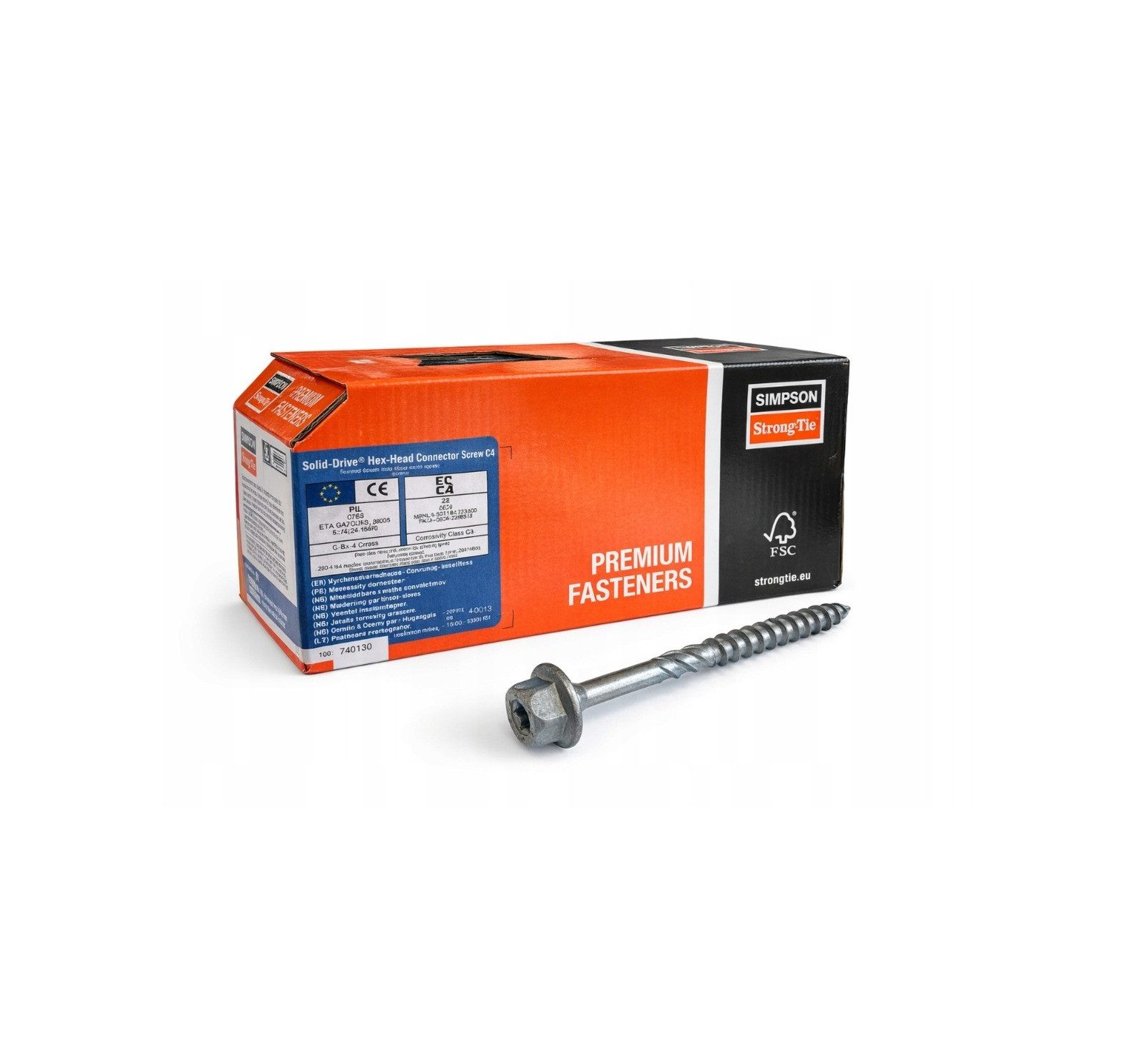Simpson Bauschraube Simpson Strong-Tie Konstruktionsschrauben für Holz Sechskantkopf TX30, (100 St)