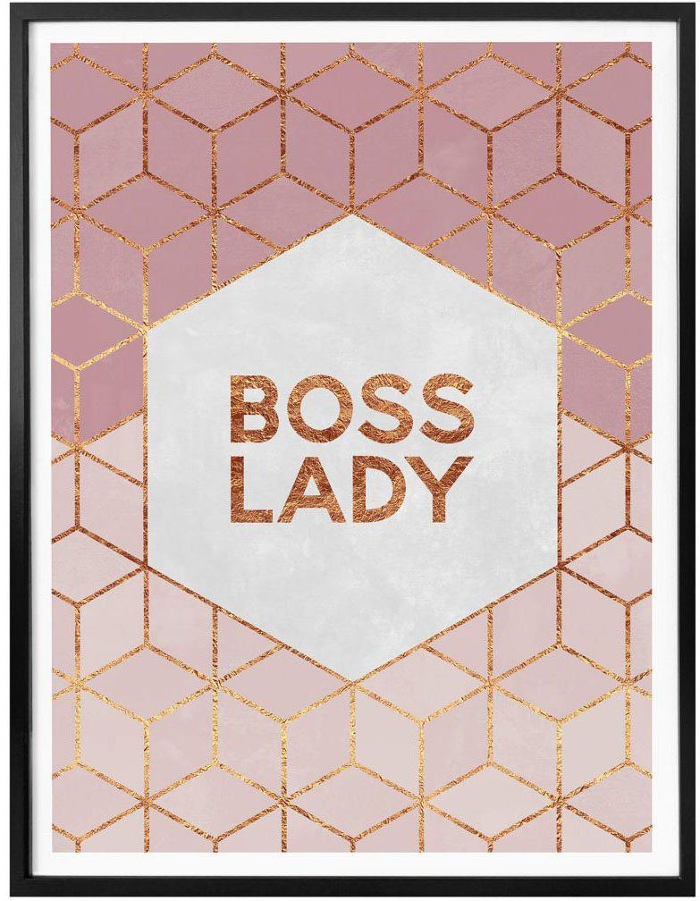 Poster Wall-Art Personen Boss Lady, (1 St)