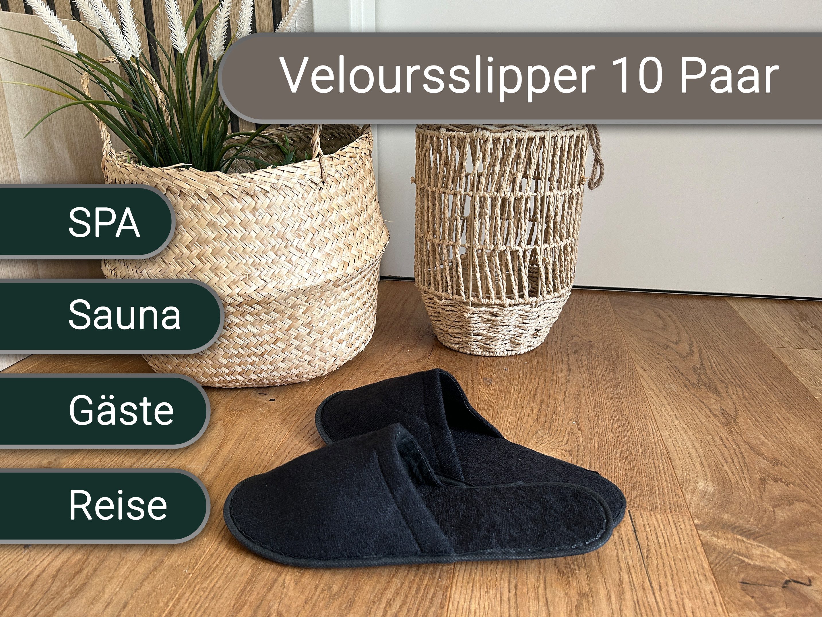 ZOLLNER Pantoffel (10-tlg) 100% Polyester