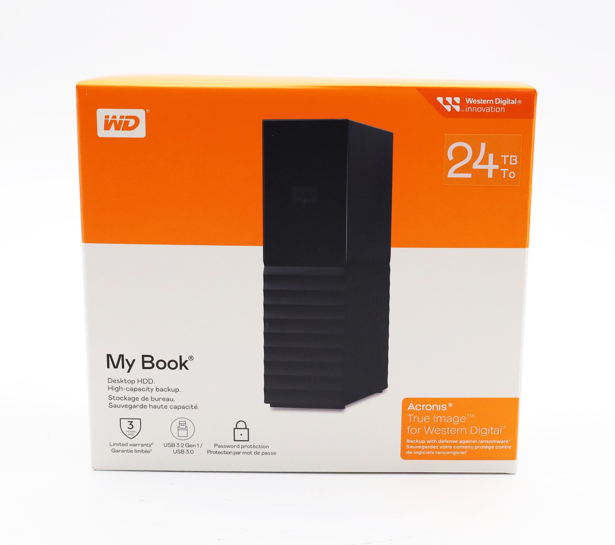 WD WD My Book 24 TB USB 3.0 Desktop-Festplatte mit Passwortschutz Deskto externe HDD-Festplatte