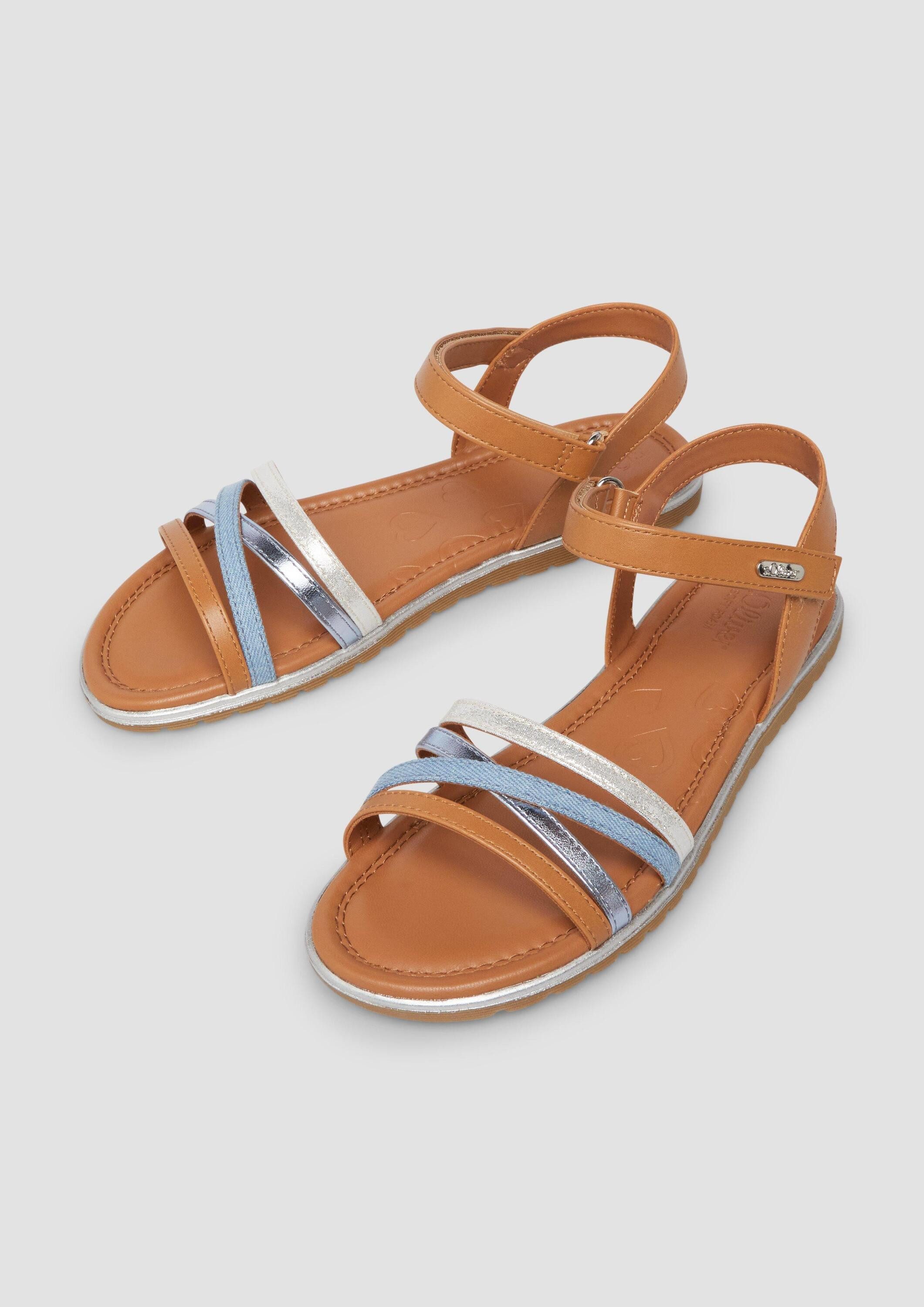 s.Oliver Sandalen Sandale Multicolor-Sandalen in Metallic-Optik