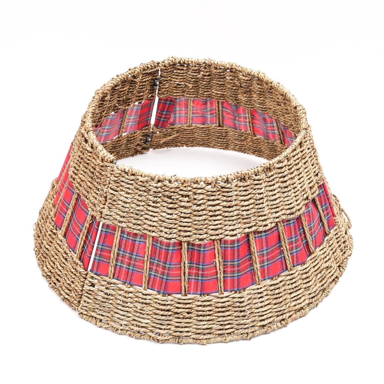 MARELIDA Christbaumständer Weihnachtsbaumrock Seegras Abdeckung für Baumständer D: 70cm 3teilig (1-tlg)