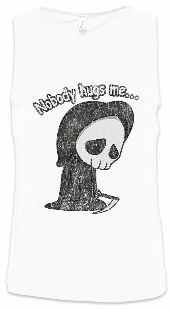 Tanktop Nobody Hugs Me Ärmelloses T-Shirt Halloween Horror Gore Splatter Death