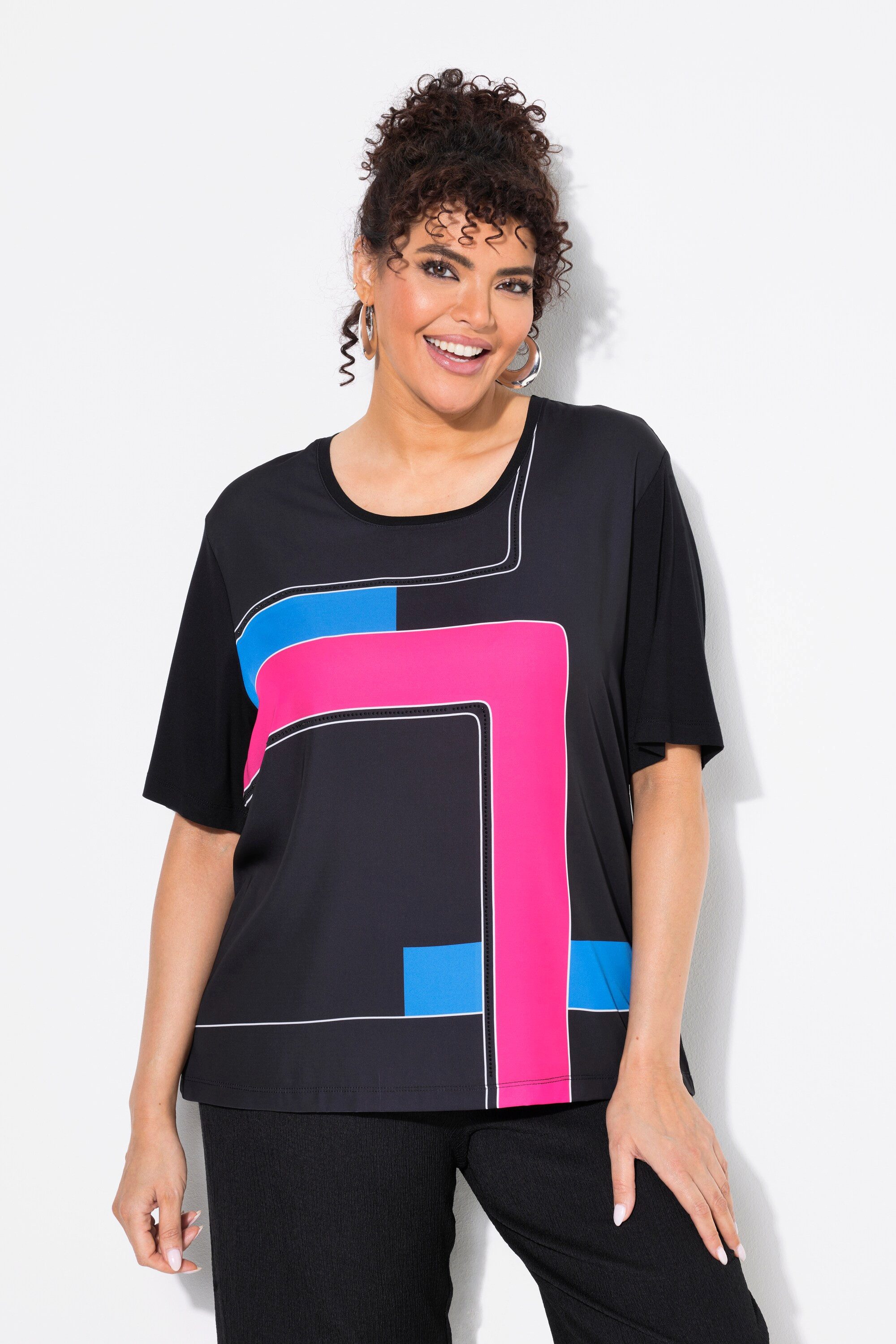 Ulla Popken T-Shirt Shirt Satinfront Classic günstig online kaufen