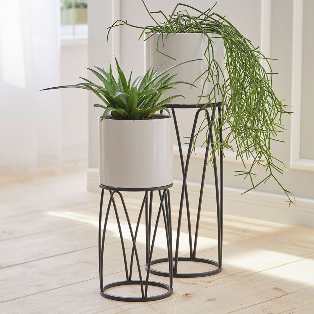 Home-trends24.de Übertopf Blumenständer Metall Pflanzenständer Übertopf günstig online kaufen
