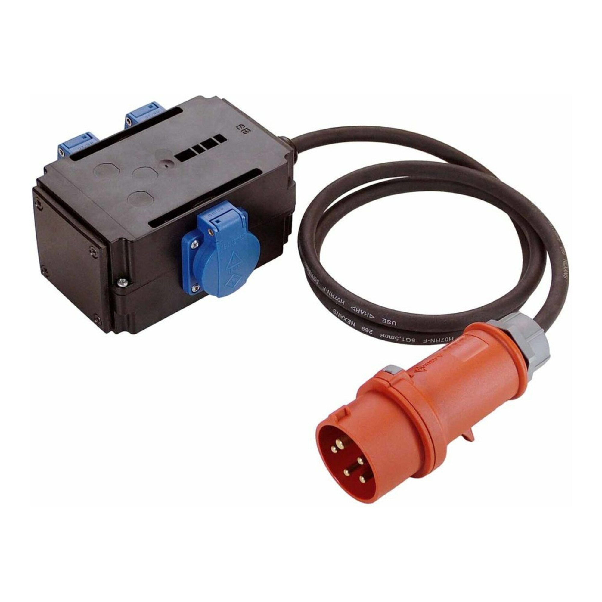 as - Schwabe Kompaktverteiler MIXO NAGOLD CEE-16 A,5-polig 3xSteckdose 230V AS-SCHW Steckdosenleiste