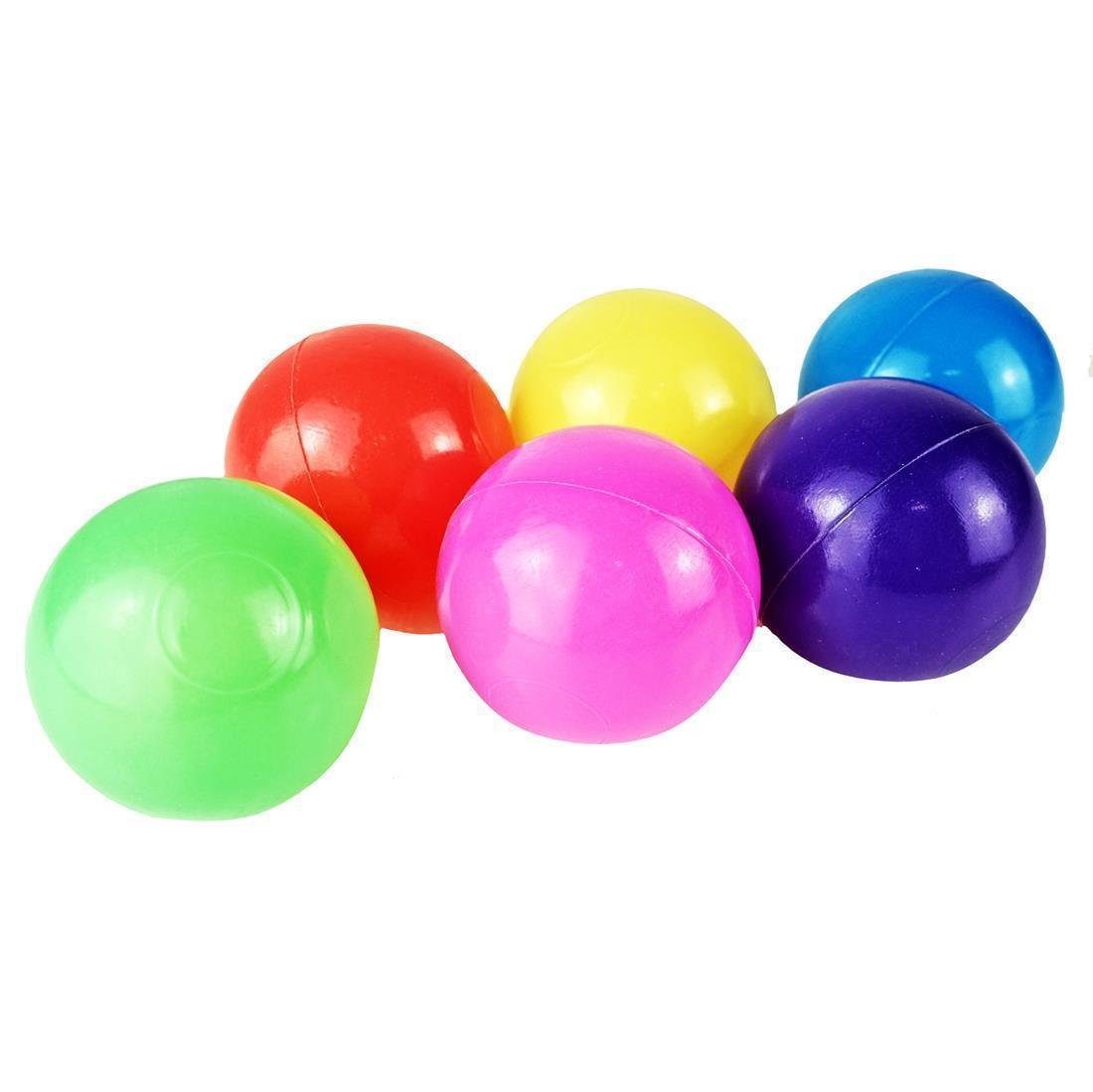 Ø Bällebad-Bälle - 5,5cm Softba 100 Ball Mischung bunte - Bällebad BAYLI Farben Bälle Stück