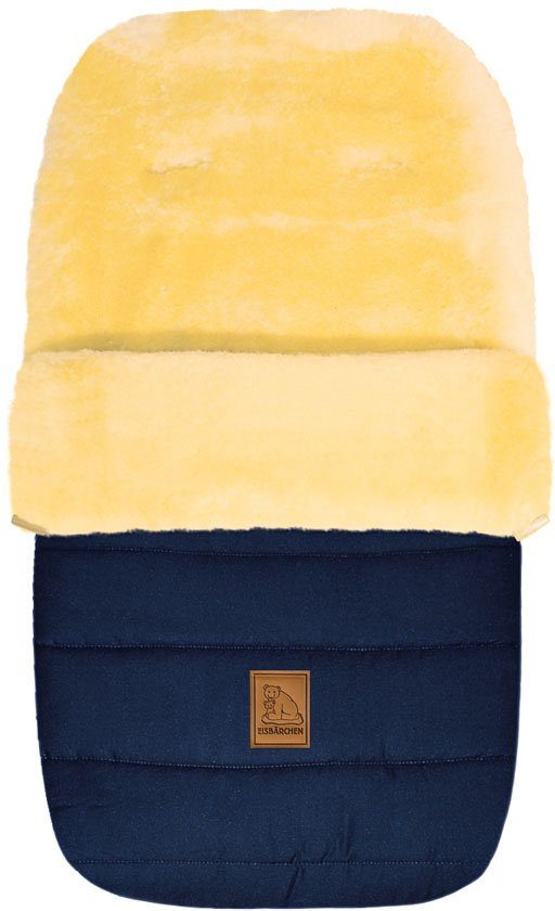 Fußsack Eisbärchen - Lammfell Winterfußsack - Premium Qualität