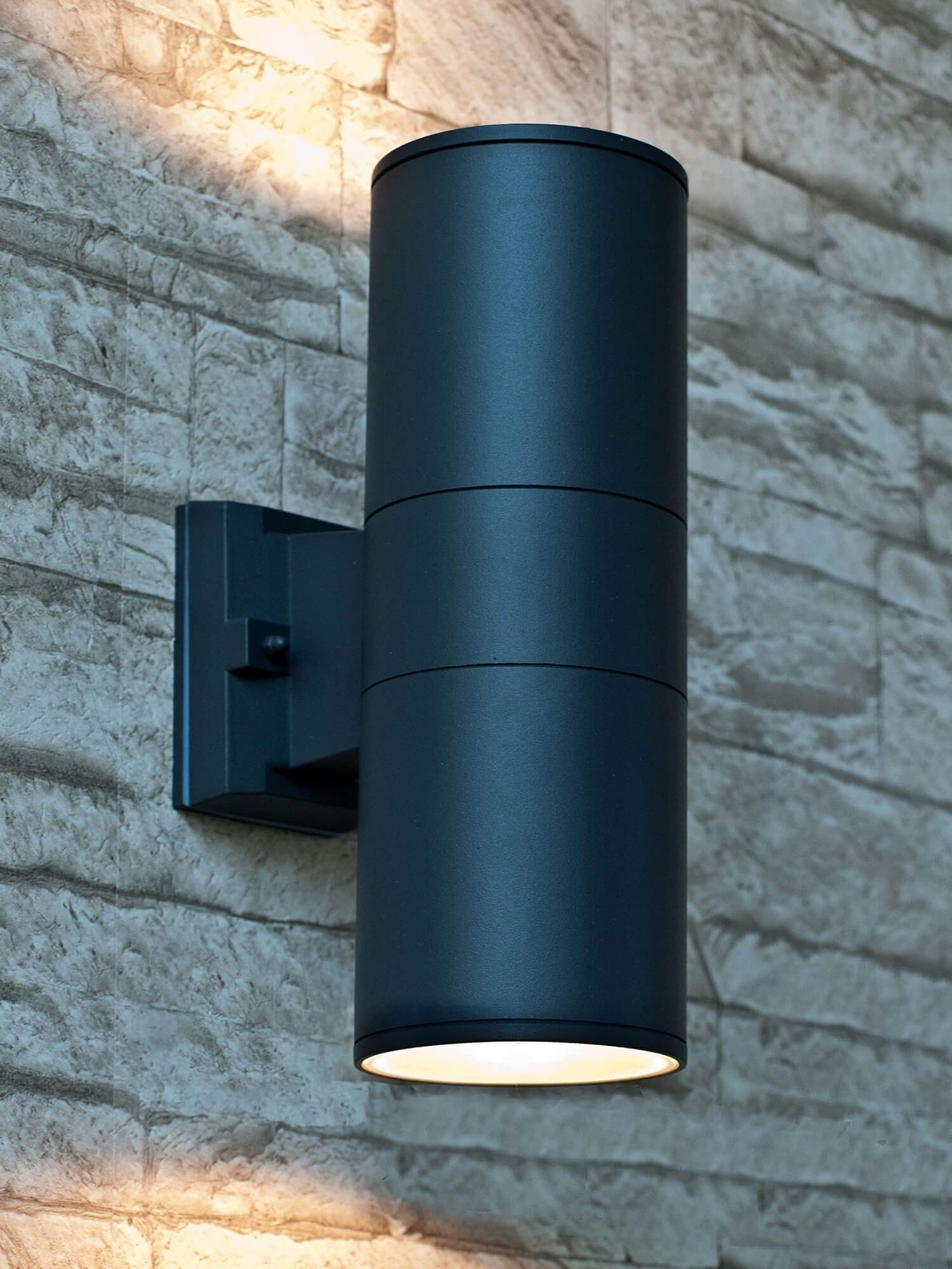 Licht-Erlebnisse Außen-Wandleuchte »STENDAL«, Up Down Fassadenstrahler  Modern Anthrazit Außenlampe online kaufen | OTTO