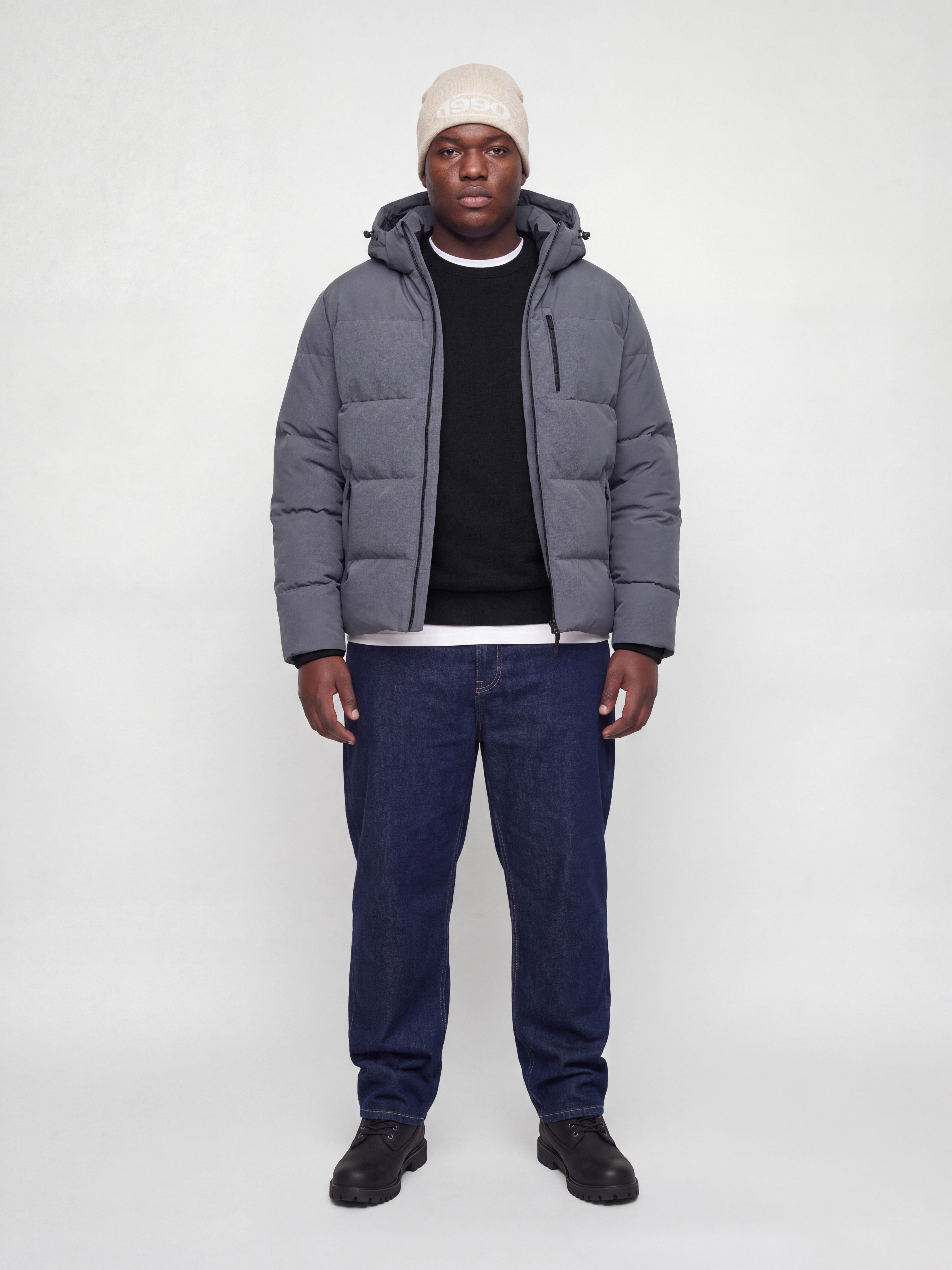 Jack & Jones PlusSize Sweatshirt JJCLEVELAND SWEAT CREW NECK PLS Materialmix, regular fit – Bild 3 von 5