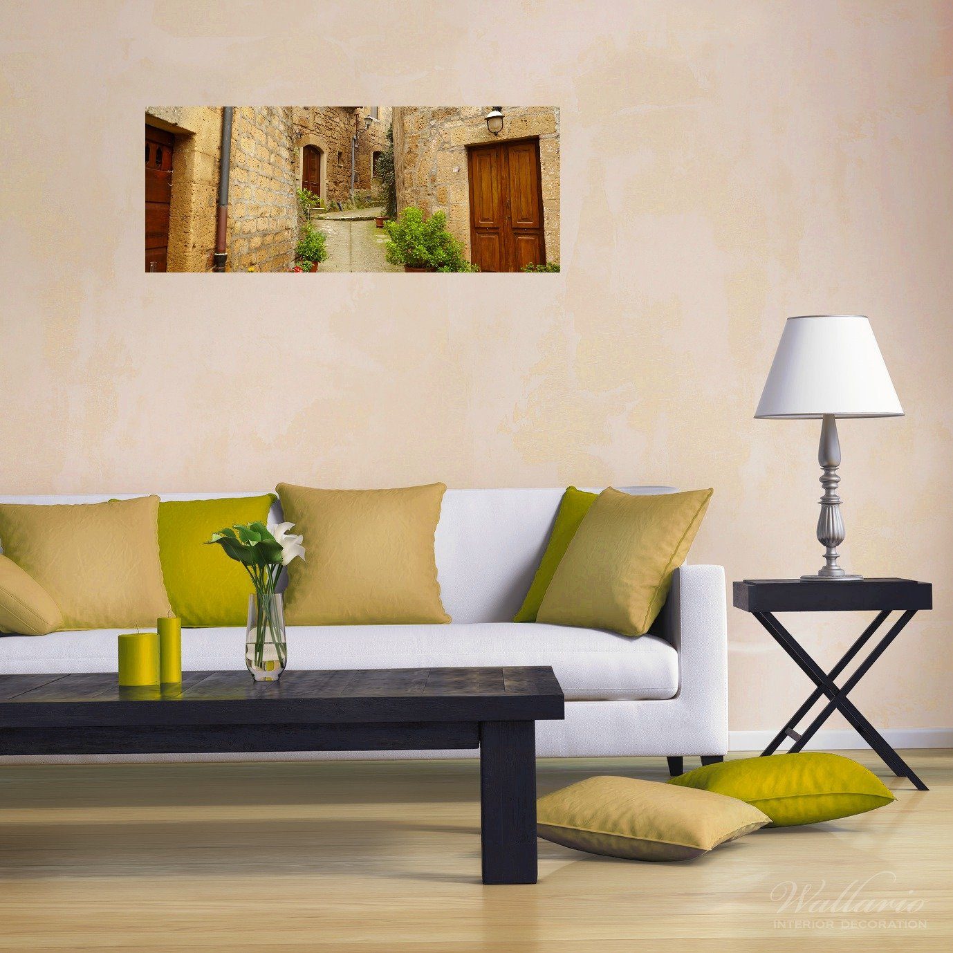 Wallario Poster, Weg durch die Altstadt günstig online kaufen