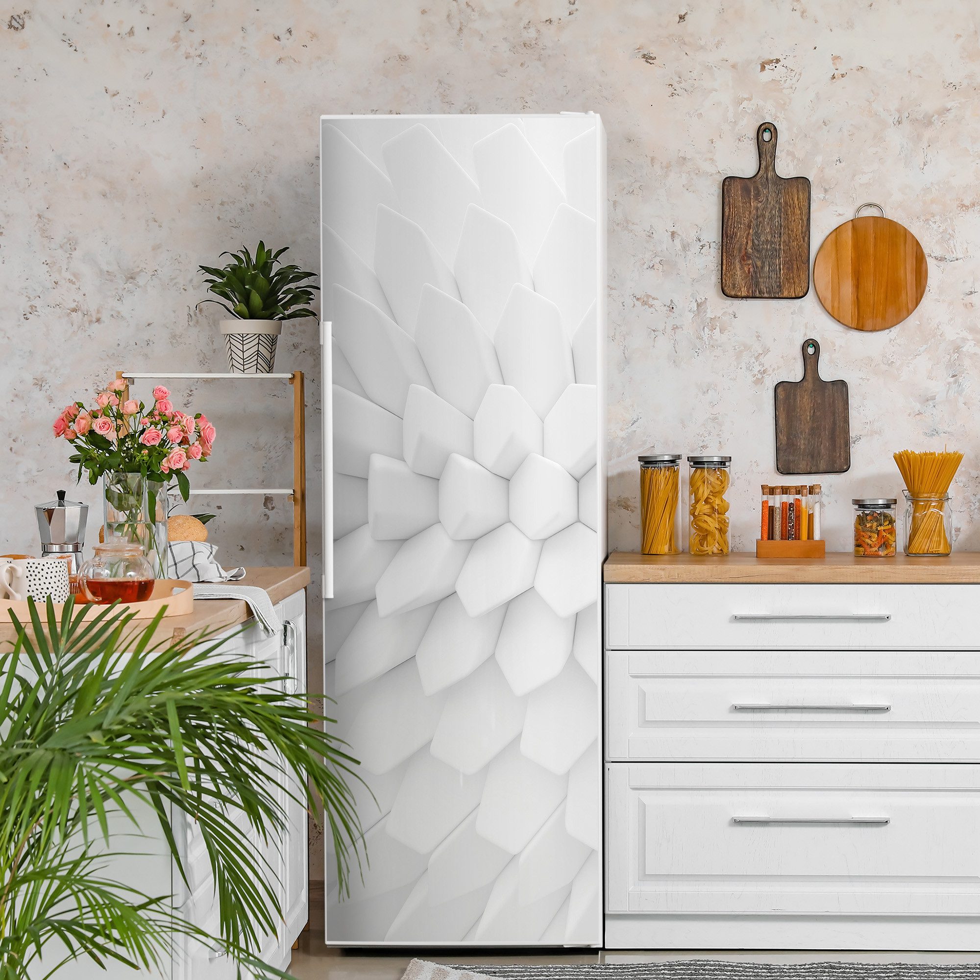 Thumbnail - DEQORI Magnetfolie 'Hexagonale Harmonie', Kühlschrank Magnetmatte magnetisch Magnetfolie Folie Schutz