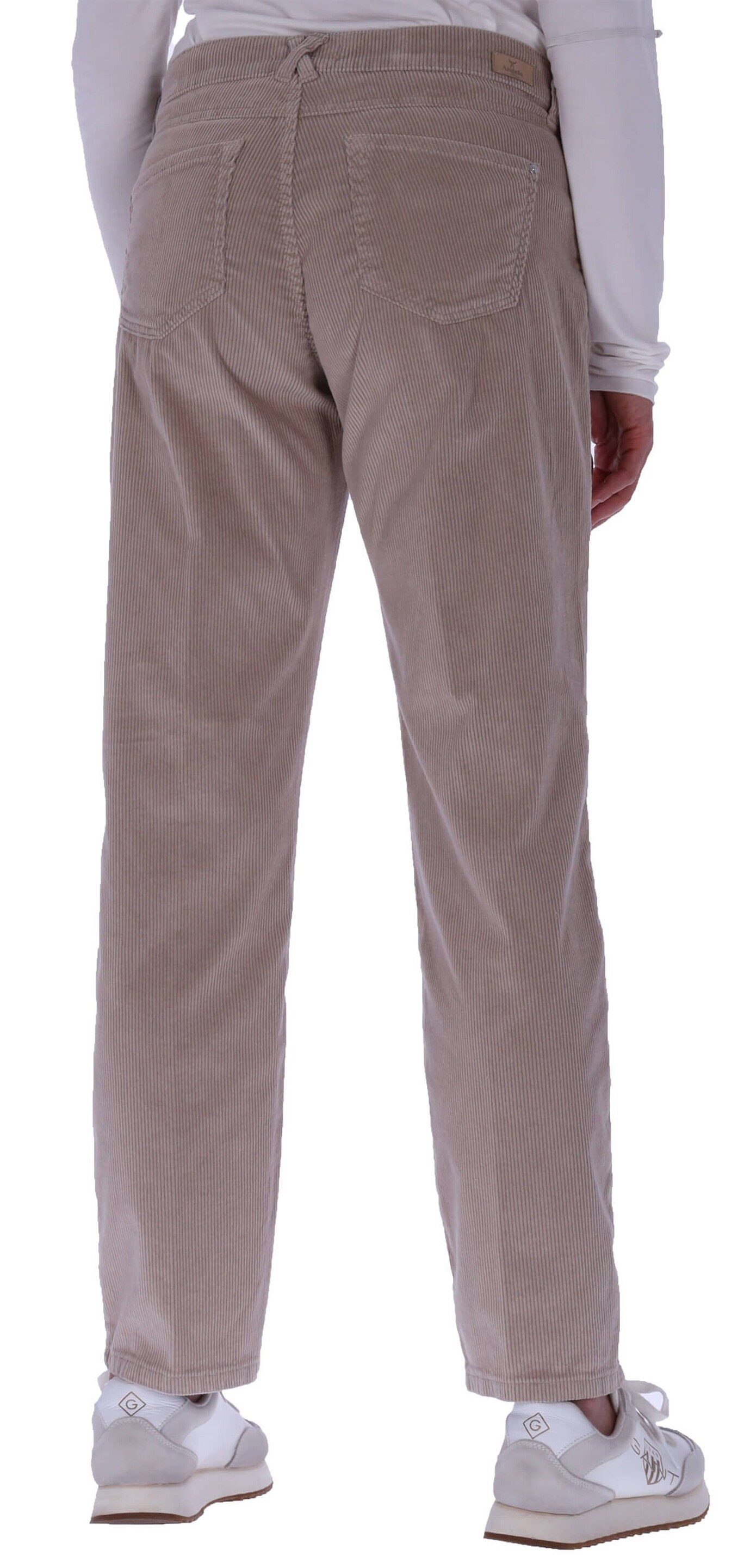 ANGELS Regular-fit-Jeans ANGELS Cord-Hose beige Straight Fit Darleen Crop