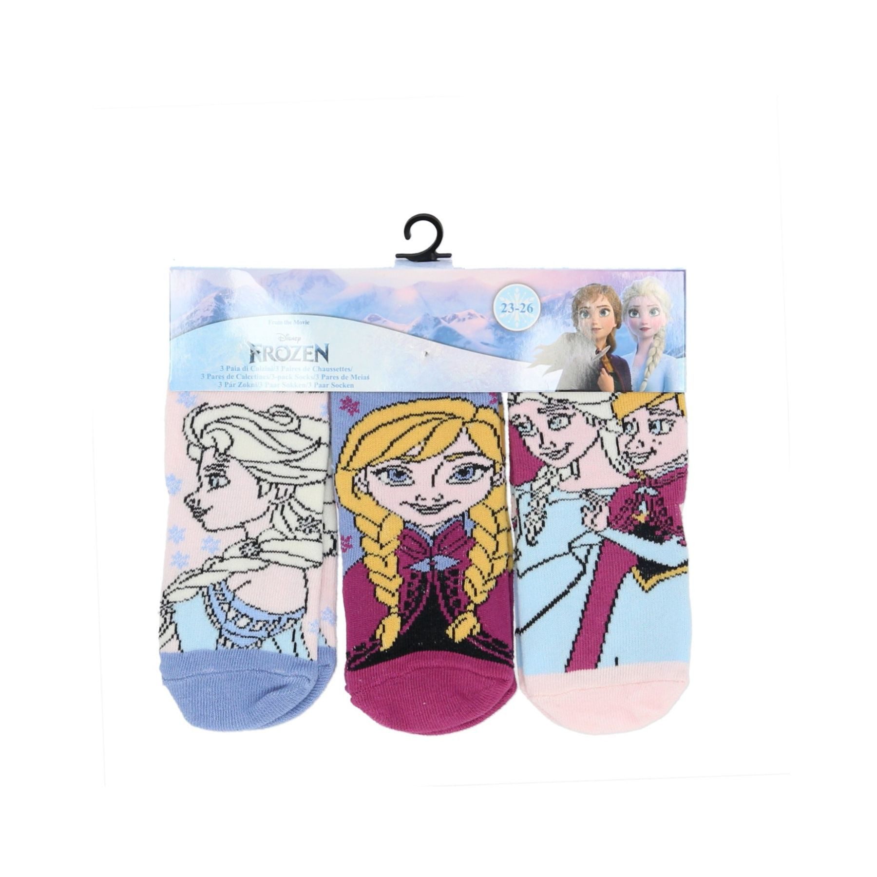 Disney Frozen Sneakersocken Frozen 3er-Pack Socken – Kinder Strümpfe & Söckchen