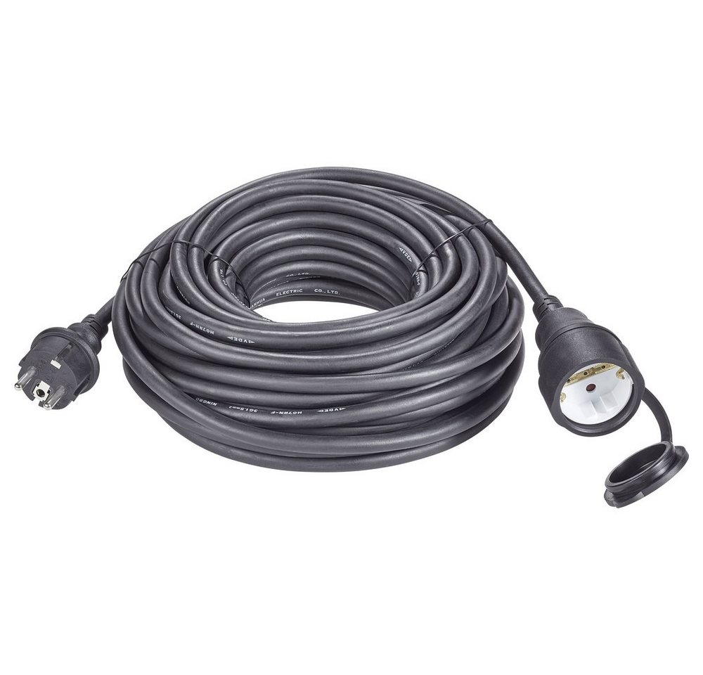 Sygonix Sygonix 1384363 Strom Verlängerungskabel 16 A Schwarz 10.00 m H07RN-F Verlängerungskabel, (1000.00 cm)