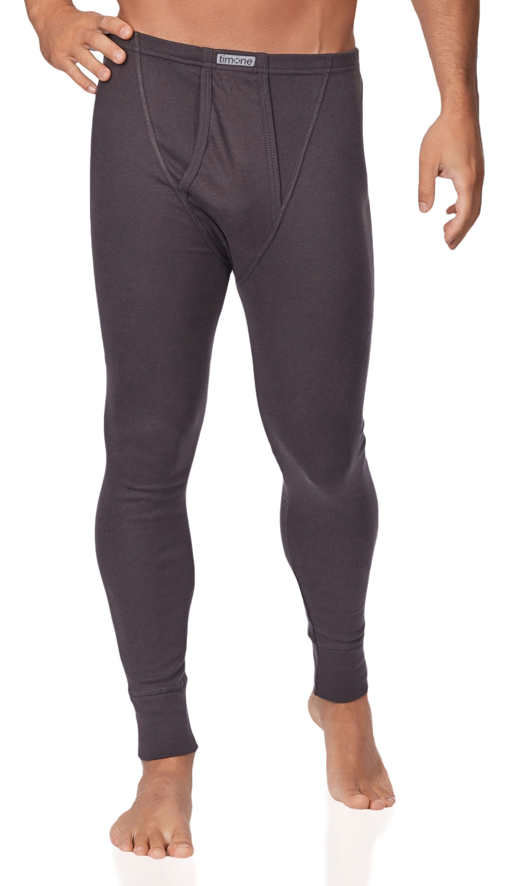 Timone Lange Unterhose Herren Lange Unterhose (1-St) Graphite | Lange Unterhosen