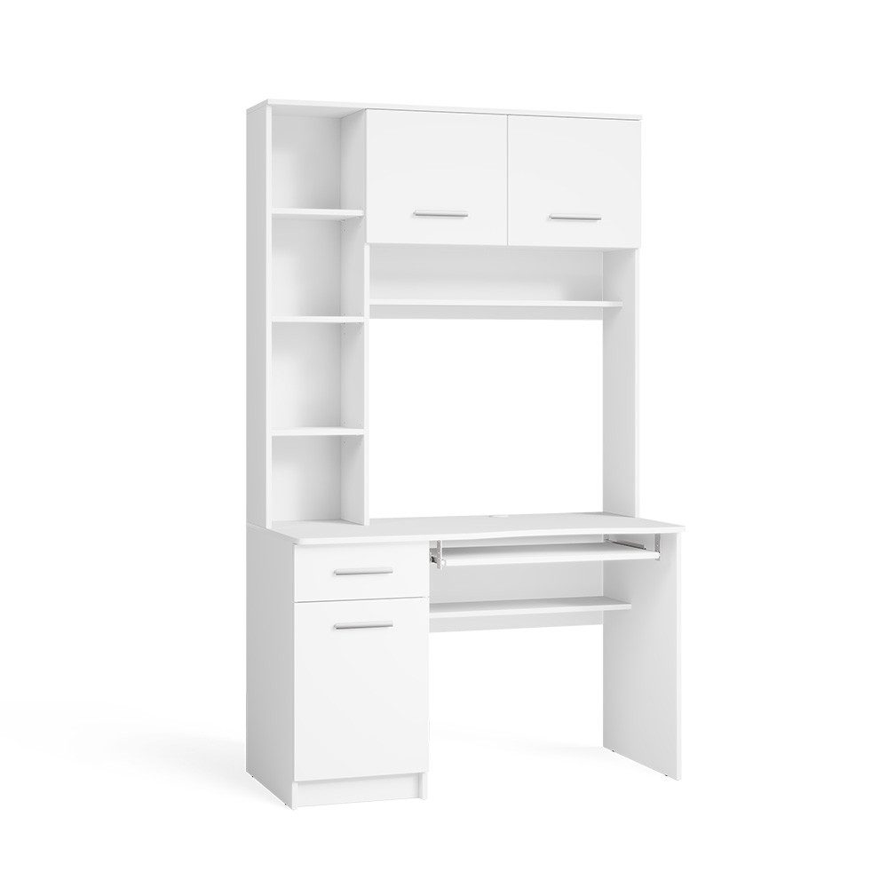 Vicco Schreibtisch Crossline, Weiß, 120.1 x 59.5 cm (1-St)