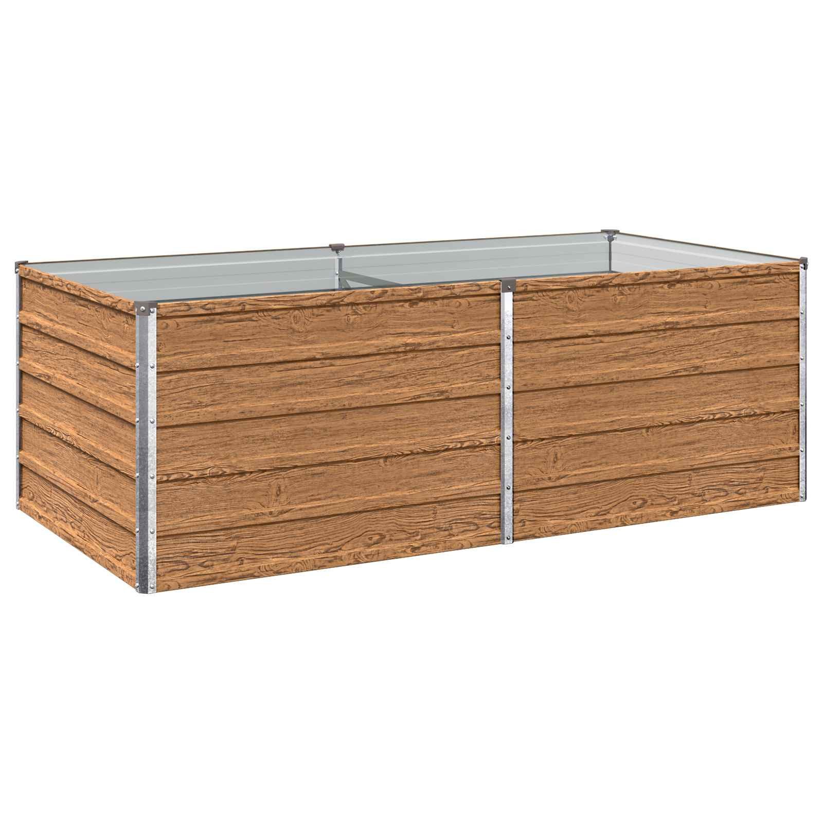 vidaXL Hochbeet Hochbeet im Garten Holz Braun 160 x 80 x 55 cm (1 St)