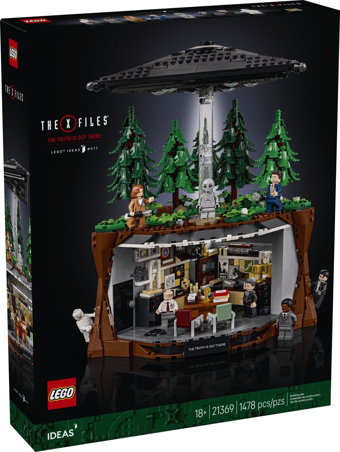 LEGO® LEGO Ideas 21369 The X-Files Konstruktionsspielsteine, (Set, 1478 St., 1478 Teile)