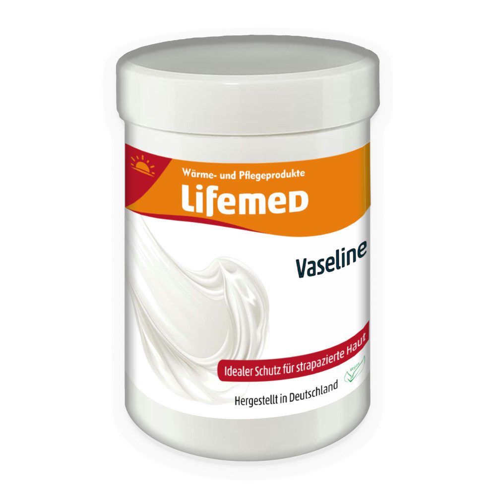 LifeMed Hautpflegegel Vaseline 125 ml, Idealer Schutz für strapazierte Haut