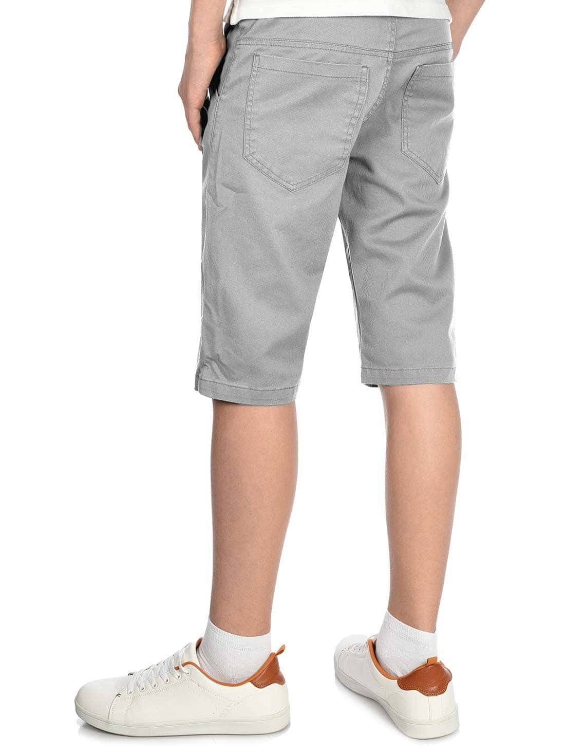 BEZLIT Shorts Jungen (1-tlg) mit Chinoshorts Chino Bund Kinder elastischem Hellgrau