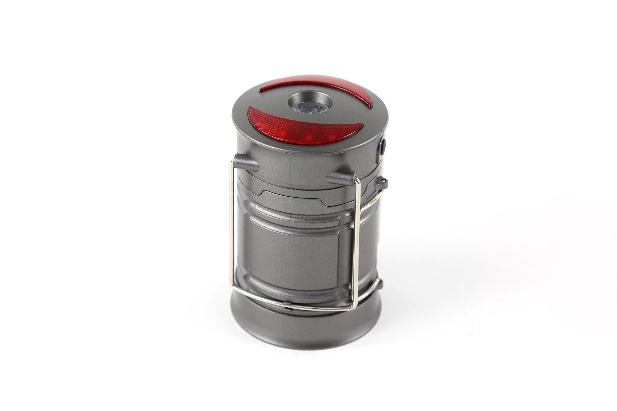 ONDIS24 LED Taschenlampe LED Multifunktionslampe Outdoor Camping Laterne Handscheinwerfer, Tischleuchte 360 Lumen rot/weiße LED batteriebetrieben ausziehbar