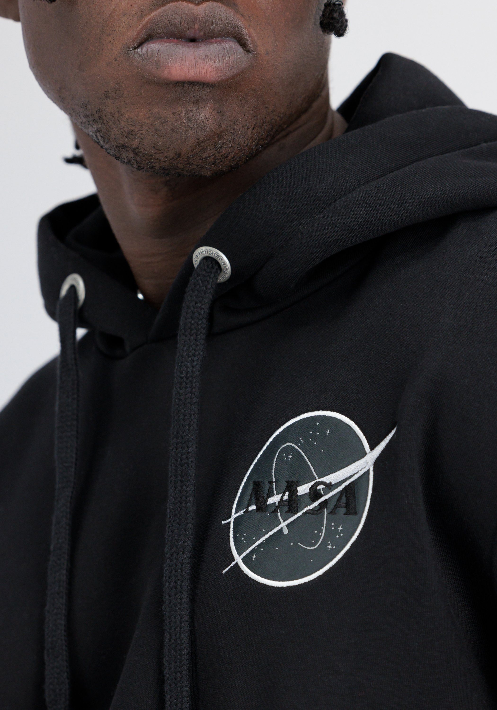 Side Hoodies Hoodie Industries Hoody Alpha Dark - Men black/reflective Industries Alpha