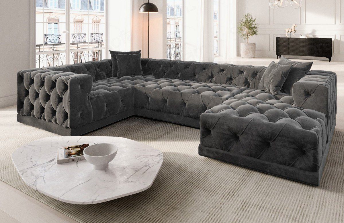 Sofa Dreams Wohnlandschaft Designer Stoff Sofa günstig online kaufen