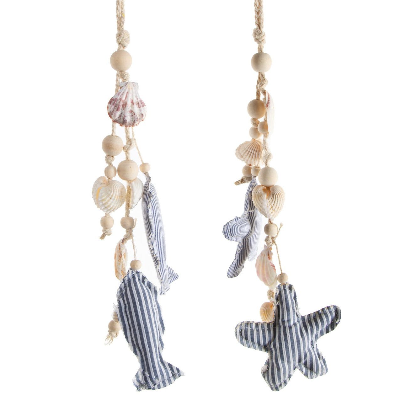 Logbuch-Verlag Dekofigur Maritime Hängedeko Set 2 TLG. Fisch Seestern Anhän günstig online kaufen