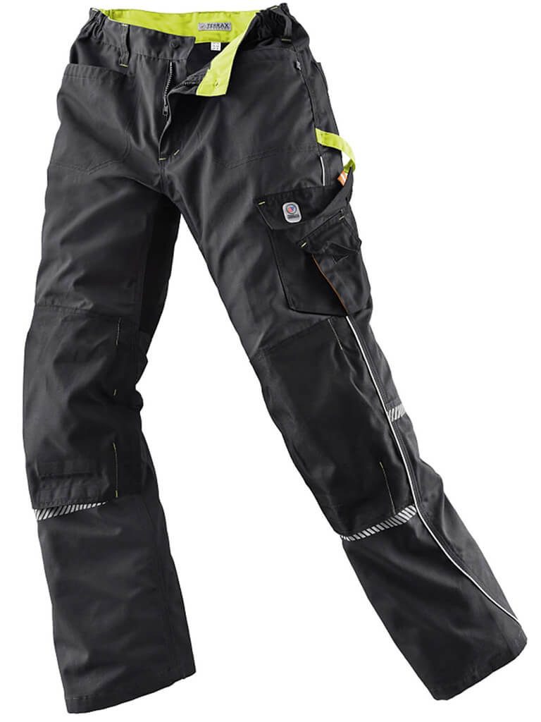 Terrax Workwear Arbeitshose Herren Bundhose mit isolierendem Thermofutter und vielen Taschen