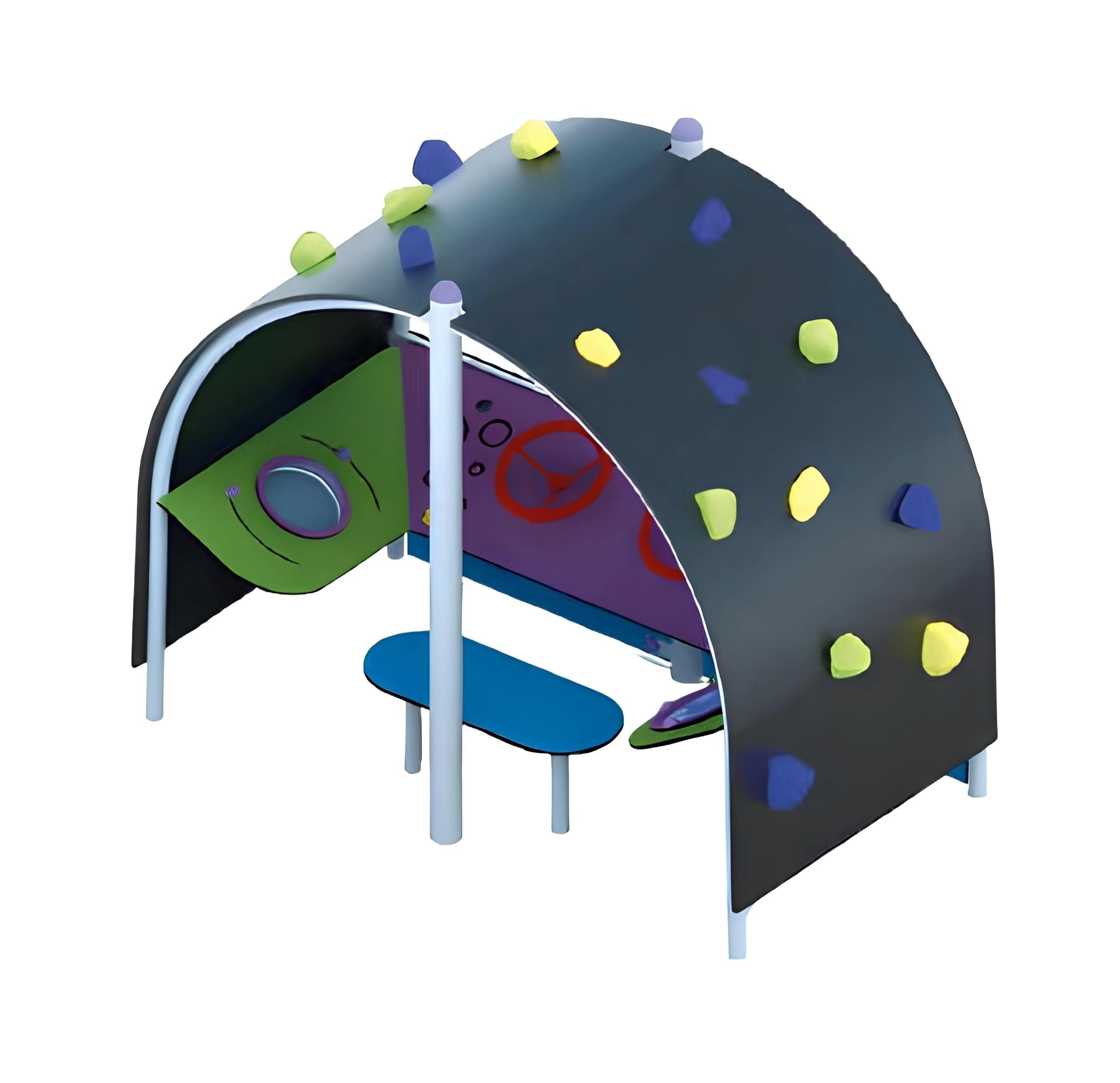 Xlmoebel Klettergerüst Bereich für aktive Spiele im Kletterpark für Kinder., (Spielplatz), Hergestellt in Europa